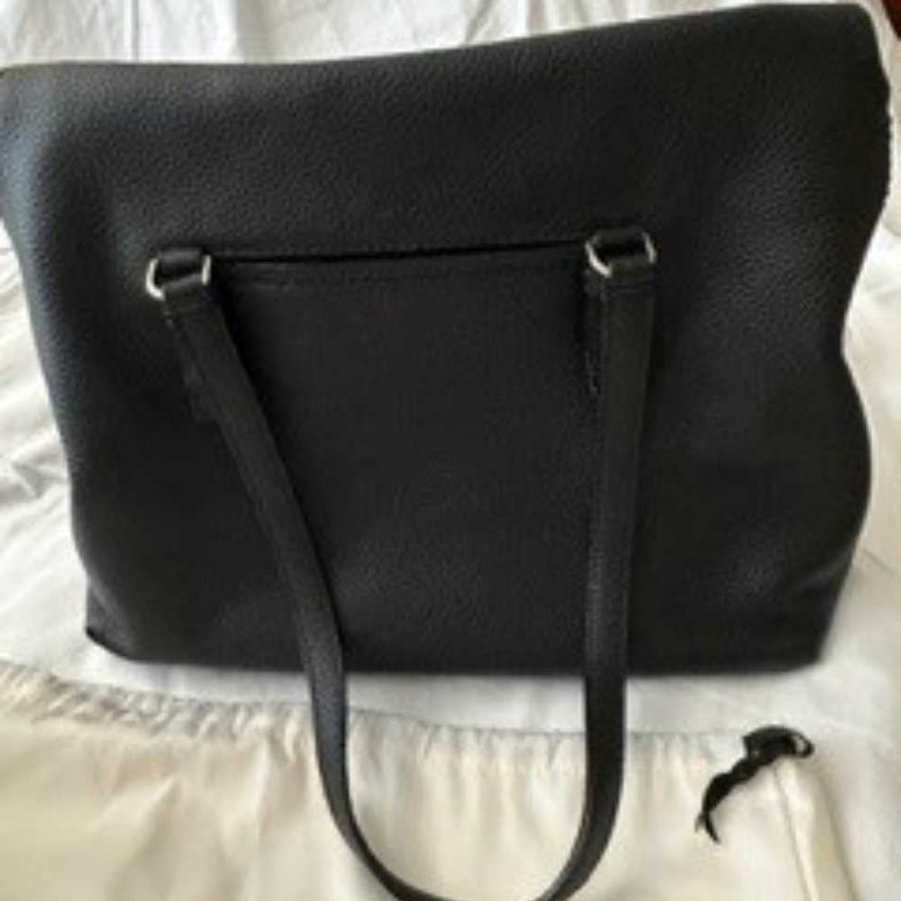 KATE SPADE JACKSON STREET ARIETTA PEBBLED LEATHER TOTE - BLACK - Picture 4 of 6